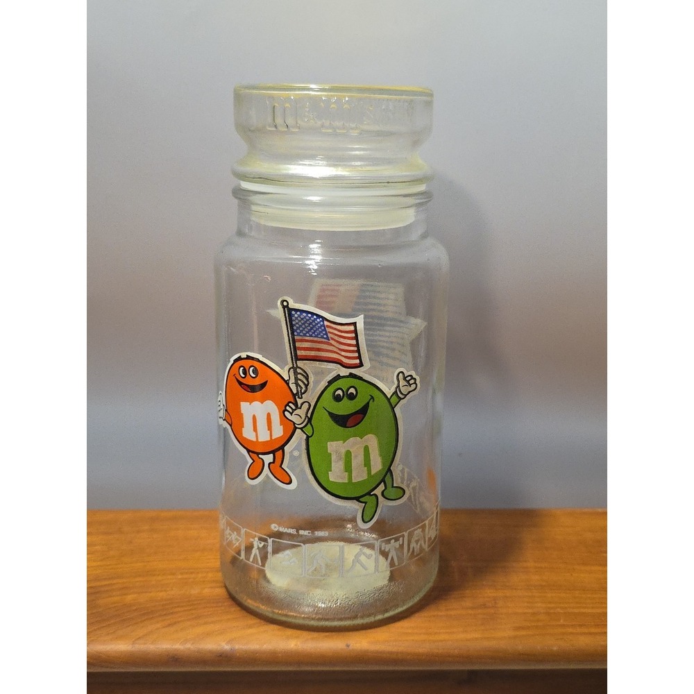 VTG Los Angelas Olympic Committee M&M Mars Inc 1984 Chocolate Candies Jar